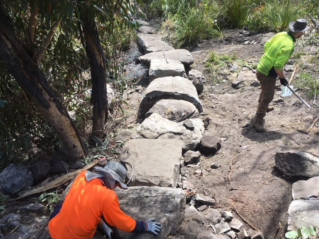 stepping stones grampians peaks trail Stepping stone construction
