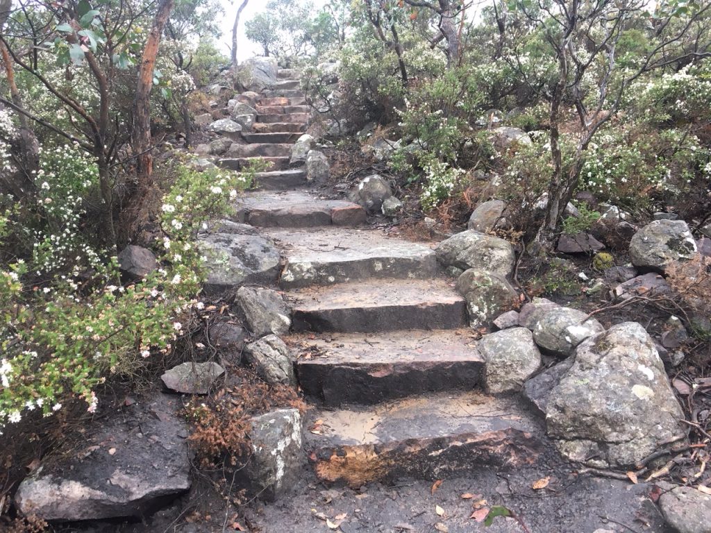 stone steps Difficult East 2 Grampians natural staircase